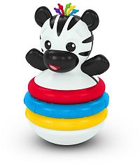 BABY EINSTEIN Hryzačka stohovacia zebra Stack & Wobble Zen™ 3m+