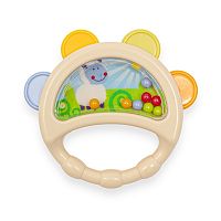 Baby Mix hrkálka tamburína béžová