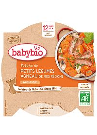Babybio dusená zelenina s jahňacím mäsom 230 g