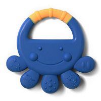 BABYONO Hryzačka silikónová chobotnica Vicky 6m+ modrá 1×1 ks, hryzačka pre deti