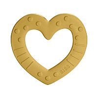 BIBS Baby Bitie hryzátko heart-mustard 1×1ks