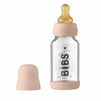 BIBS Baby Bottle sklenená fľaša Blush 1×110 ml, sklenená fľaša
