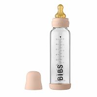 BIBS Baby Bottle sklenená fľaša Blush 1×225 ml, sklenená fľaša