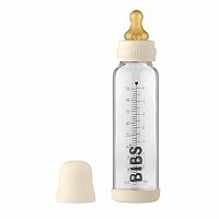 BIBS Baby Bottle sklenená fľaša Ivory 1×225 ml, sklenená fľaša
