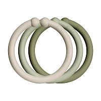 BIBS Loops krúžky vanilla/sage/olive 1×12ks