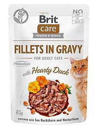 Brit Kapsička Care Cat Fillets In Gravy Duck 85g 1×85 g