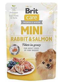 Brit Kapsička Care Mini Rabbit&Salmon Fillets In Gravy 1×85 g