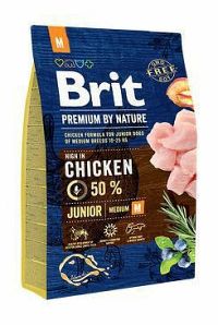 Brit Premium By Nature Junior M 1×3 kg, granule pre psy