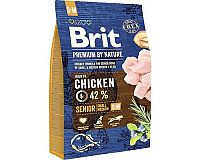 Brit Premium By Nature Senior S+M 1×3 kg, granule pre psy