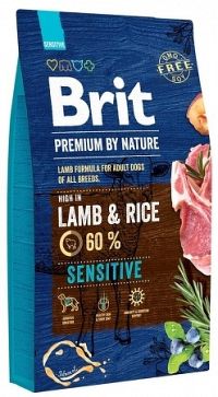 Brit Premium By Nature Sensitive Lamb 1×8 kg, granule pre psy