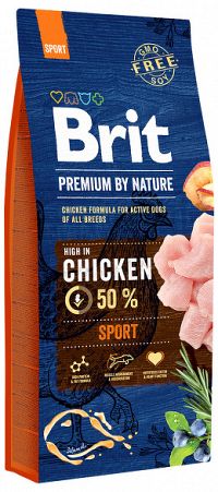 Brit Premium By Nature Sport 1×3 kg, granule pre psy