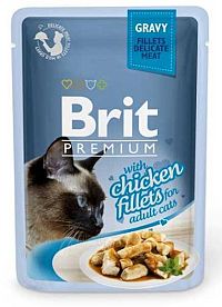 Brit Premium Cat Delicate Fillets In Gravy With Chicken 85g 1×85g