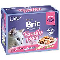 Brit Premium Cat Delicate Fillets In Jelly Family Plate 1020g (12×85g) 12×85g