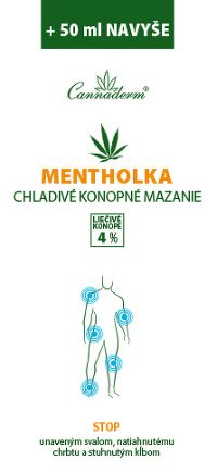 Cannaderm Mentholka – chladivé konopné mazanie