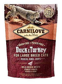 Carnilove Cat Grain Free Duck&Turkey LB Cat Muscles, Bones, Joints 1×400 g, granule pre mačky