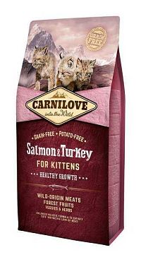 Carnilove Cat Grain Free Salmon&Turkey Kittens Healthy Growth 1×6 kg, granule pre mačiatka