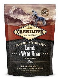 Carnilove Lamb&Wild Boar Adult 1,5kg New 1×1,5 kg, granule pre psy