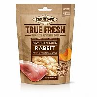 Carnilove Raw Freeze-Dried Rabbit With Pumpkin 1×40 g, suchá maškrta pre psy
