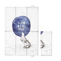 CEBA Podložka prebaľovacia cestovná 60x40cm Watercolor World Born to be wild 1×1 ks, prebaľovacia podložka