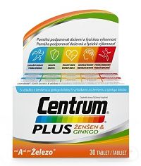 Centrum PLUS ŽENŠEN & GINKGO tbl 1x30 ks