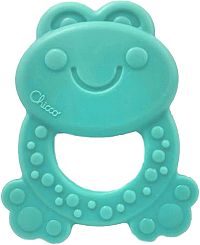 CHICCO Hryzačka Eco+ Žabka Burt modrá 3m+