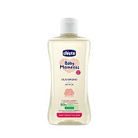CHICCO Olej do kúpeľa s bavlnou a vitamínom E Baby Moments Sensitive 1×200 ml, 93 % prírodných zložiek