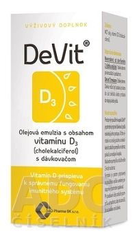 DeVit 22 ml - olejová emulzia s obsahom D3