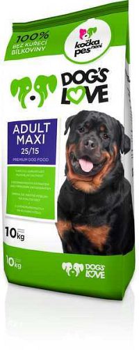 Dogs Love Adult Maxi 1×10 kg, granule pre psy