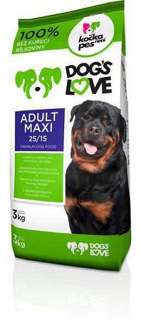 Dogs Love Adult Maxi 1×3 kg, granule pre psy