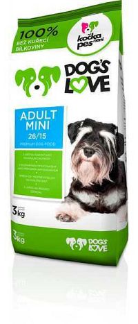 Dogs Love Adult Mini 1×3 kg, granule pre psy