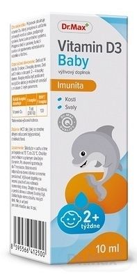 Dr.Max Vitamin D3 Baby kvapky 1x10 ml