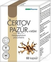 EdenPharma Čertov Pazúr + MSM 60 kapsúl