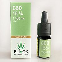 Elixor CBD olej 15% 1×10 ml, olej