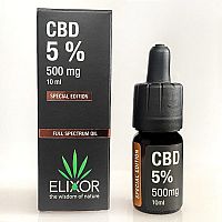 Elixor CBD olej 5% 1×10 ml, olej