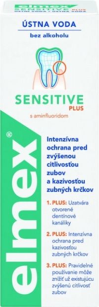 ELMEX SENSITIVE PLUS ÚSTNA VODA 1x400 ml