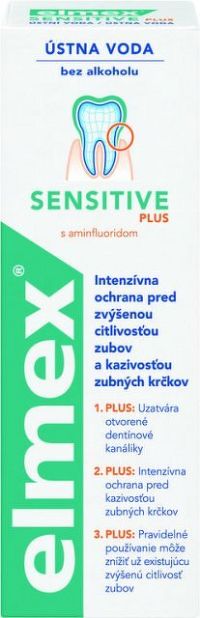 ELMEX ÚSTNA VODA SENSITIVE PLUS 1x400 ml