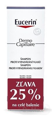 Eucerin DermoCapillaire Šampón vypadávanie vlasov 2x250 ml (1+1 PROMO 2020, ) 1x1 set
