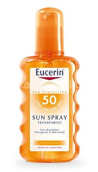 Eucerin SUN SENSITIVE PROTECT SPF 50 sprej transparentný na opaľovanie 1x200 ml