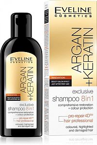 EVELINE Argan + Keratin šampón 8v1 150 ml