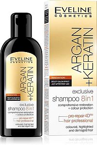 EVELINE Argan + Keratin šampón 8v1 150ml
