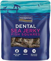 FISH4DOGS Dentálne pamlsky pre psy morská ryba - štvorčeky 115g