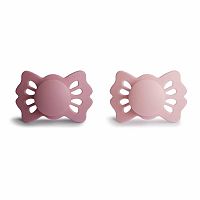 FRIGG Lucky Symetrické cumlíky Cedar/Baby Pink, 0-6m, dvojbalenie 1×2 ks, silikónový cumlík