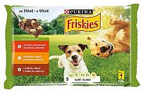 FRISKIES ADULT Dog Multipack 10(4x100g) - hovädzie/kura/jahňacie v šťave