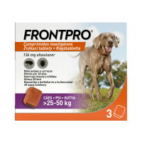 Frontpro 25 - 50 kg 136 mg 3 žuvacie tablety