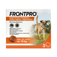 Frontpro 4 - 10 kg 28,3 mg 3 žuvacie tablety