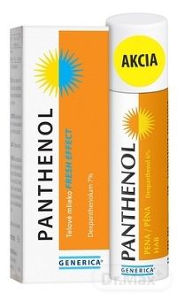 GENERICA PANTHENOL PENA + telové mlieko AKCIA