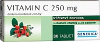 GENERICA Vitamin C 250 mg tbl 1x30 ks