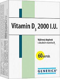 GENERICA Vitamin D3 2000 I.U. cps 1x60 ks