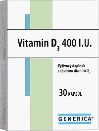 GENERICA Vitamin D3 400 I.U. cps 1x30 ks