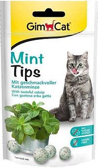 Gimcat Cat Mintips 1×40 g, mliečne tablety pre mačky